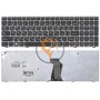 Клавіатура для ноутбука Lenovo IdeaPad B570 сіра рамка, чорна RU