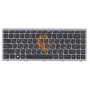 Клавіатура для ноутбука Lenovo IdeaPad FLex 14 сіра рамка, чорна RU