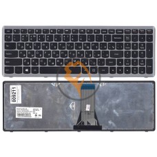 Клавіатура для ноутбука Lenovo IdeaPad FLex 15 сіра рамка, чорна RU