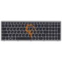 Клавіатура для ноутбука Lenovo IdeaPad G505S Z510 з підсвіткою, срібляста рамка, чорна RU