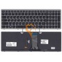 Клавіатура для ноутбука Lenovo IdeaPad G505S Z510 з підсвіткою, срібляста рамка, чорна RU