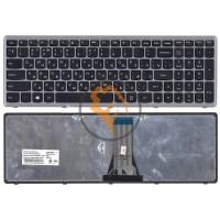 Клавіатура для ноутбука Lenovo IdeaPad G505S Z510 срібляста рамка, чорна RU