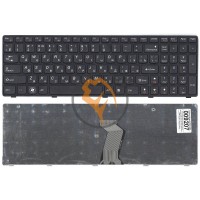 Клавіатура для ноутбука Lenovo IdeaPad G580 G585 Z580 Z585 Z780 чорна рамка, чорна RU