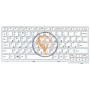 Клавіатура для ноутбука Lenovo IdeaPad S205 біла рамка, біла RU