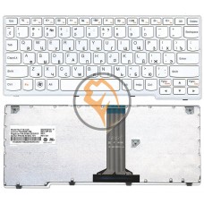 Клавіатура для ноутбука Lenovo IdeaPad S205 біла рамка, біла RU