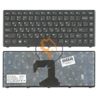 Клавіатура для ноутбука Lenovo IdeaPad S300 S400 S405 чорна рамка, чорна RU