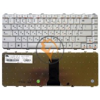 Клавіатура для ноутбука Lenovo IdeaPad Y450 Y450A Y450G Y550 Y550A біла рамка, біла RU