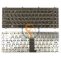 Клавіатура для ноутбука Lenovo IdeaPad Y470 сіра рамка, чорна RU