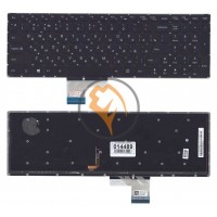 Клавіатура для ноутбука Lenovo IdeaPad Y50-70 з підсвіткою, без рамки, чорна RU