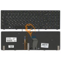 Клавіатура для ноутбука Lenovo IdeaPad Y580 з підсвіткою, чорна рамка, чорна RU