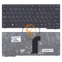 Клавіатура для ноутбука Lenovo IdeaPad Yoga 11 чорна рамка, чорна RU