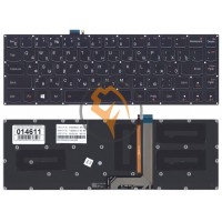 Клавіатура для ноутбука Lenovo IdeaPad Yoga 3 pro 13 з підсвіткою, без рамки, чорна RU