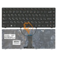 Клавіатура для ноутбука Lenovo IdeaPad Z380 чорна рамка, чорна RU