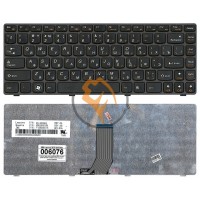 Клавіатура для ноутбука Lenovo IdeaPad Z470 G470Ah G470GH Z370 чорна рамка, чорна RU