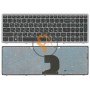 Клавіатура для ноутбука Lenovo Ideapad Z500 сіра рамка, чорна RU