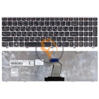Клавіатура для ноутбука Lenovo IdeaPad Z560 Z565 G570 G770 Bronze рамка, чорна RU