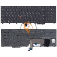 Клавіатура для ноутбука Lenovo Ideapad Edge E545 з підсвіткою, чорна рамка, чорна RU