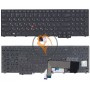 Клавіатура для ноутбука Lenovo Ideapad Edge E545 з підсвіткою, чорна рамка, чорна RU