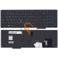 Клавіатура для ноутбука Lenovo Thinkpad S5 з вказівником Point Stick, з підсвіткою, чорна рамка, чорна RU