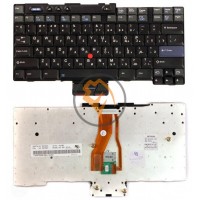 Клавіатура для ноутбука Lenovo ThinkPad T40 з вказівником Point Stick, чорна RU