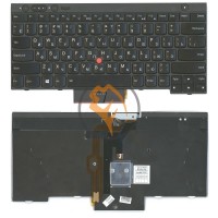 Клавіатура для ноутбука Lenovo ThinkPad T430 T430I X230 T530 L430 з підсвіткою, з вказівником Point Stick, чорна рамка, чорна RU