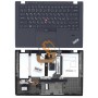 Клавіатура для ноутбука Lenovo ThinkPad X1 Carbon з підсвіткою, з топ панеллю, з вказівником Point Stick, чорна RU