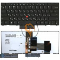 Клавіатура для ноутбука Lenovo ThinkPad X1 з підсвіткою, з вказівником Point Stick, чорна рамка, чорна RU