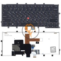 Клавіатура для ноутбука Lenovo ThinkPad X240 X240S X240I з підсвіткою, з вказівником Point Stick, чорна рамка, чорна RU