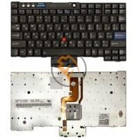 Клавіатура для ноутбука Lenovo ThinkPad X60 X60S з вказівником Point Stick, чорна RU