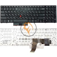 Клавіатура для ноутбука Lenovo ThinkPad Edge E520 з вказівником Point Stick, чорна рамка, чорна RU