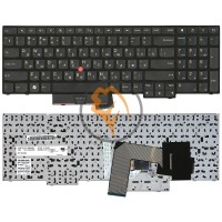 Клавіатура для ноутбука Lenovo ThinkPad Edge E530 E535 E530C з вказівником Point Stick, чорна рамка, чорна RU