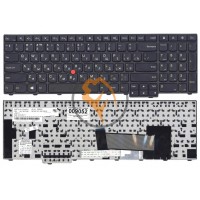 Клавіатура для ноутбука Lenovo ThinkPad Edge E531 з вказівником Point Stick, чорна рамка, чорна RU