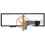 Клавіатура для ноутбука Lenovo ThinkPad Edge E531 E540 з підсвіткою, з вказівником Point Stick, сіра рамка, чорна RU