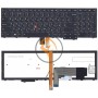 Клавіатура для ноутбука Lenovo ThinkPad Edge E531 E540 з підсвіткою, з вказівником Point Stick, сіра рамка, чорна RU