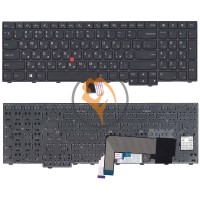 Клавіатура для ноутбука Lenovo ThinkPad Edge E545 з вказівником Point Stick, чорна рамка, чорна RU