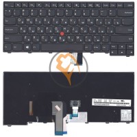 Клавіатура для ноутбука Lenovo ThinkPad Edge T440 T440P T440S з підсвіткою, з вказівником Point Stick, чорна рамка, чорна RU