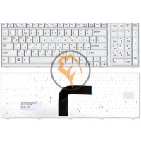Клавіатура для ноутбука LG R700 біла рамка, біла RU