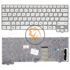 Клавіатура для ноутбука LG X170 біла рамка, біла RU