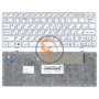 Клавіатура для ноутбука MSI U160 U135 біла рамка, біла RU