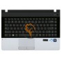 Клавіатура для ноутбука Samsung 300E4A чорна з топ панеллю, RU