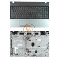 Клавіатура для ноутбука Samsung 300E5A чорна з топ панеллю, чорна RU