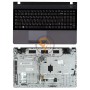 Клавіатура для ноутбука Samsung 300E5A чорна з топ панеллю, чорна RU
