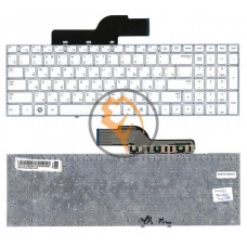 Клавіатура для ноутбука Samsung 300E5A 300V5A 305V5A 305E5 без рамки, біла RU