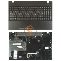 Клавіатура для ноутбука Samsung 300V5A чорна з топ панеллю, чорна RU