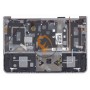 Клавіатура для ноутбука Samsung 900X3A чорна з топ панеллю, срібляста RU