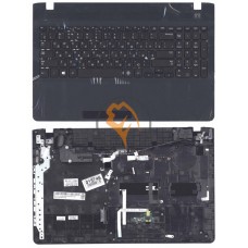Клавіатура для ноутбука Samsung NP270B5E чорна з топ панеллю, чорна RU