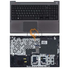 Клавіатура для ноутбука Samsung NP670Z5E-X01 чорна з топ панеллю, чорна RU