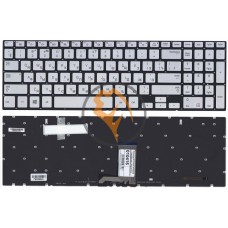 Клавіатура для ноутбука Samsung NP770Z5E NP880Z5E з підсвіткою, без рамки, срібляста RU