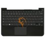 Клавіатура для ноутбука Samsung NP900X1B чорна з топ панеллю, чорна RU