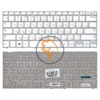 Клавіатура для ноутбука Samsung NP915S3 без рамки, біла RU